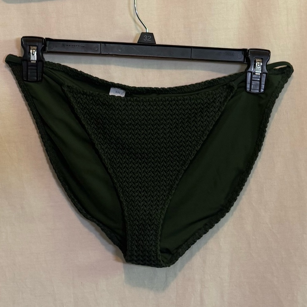 AA-45 Aerie NWT Green String Side Lined Summer Swim Bikini Bottoms Size XL